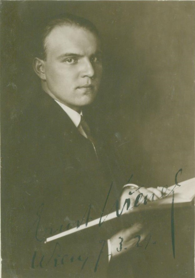 Krenek, Ernst - Postcard Photograph Signed